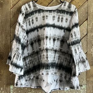 Tie Dye Linen Top